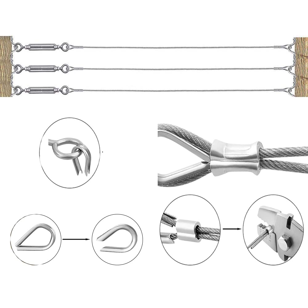 1/8 Cable Railing Kit with 400ft Stainless Steel Cable N421