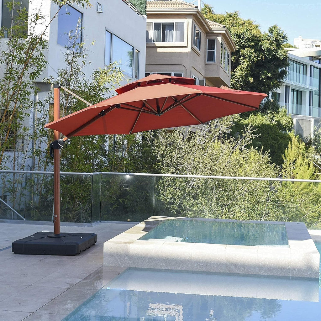 Navy Blue Cantilever Patio Umbrella L914350