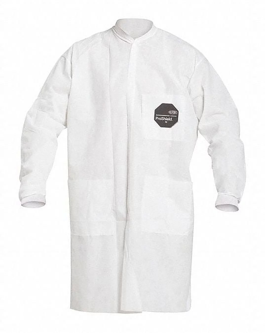 White Snaps Lab Coat H2231