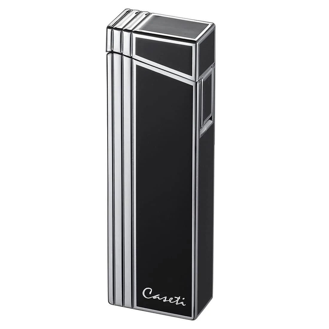Black Lacquer Compact Torch Flame Lighter U6626