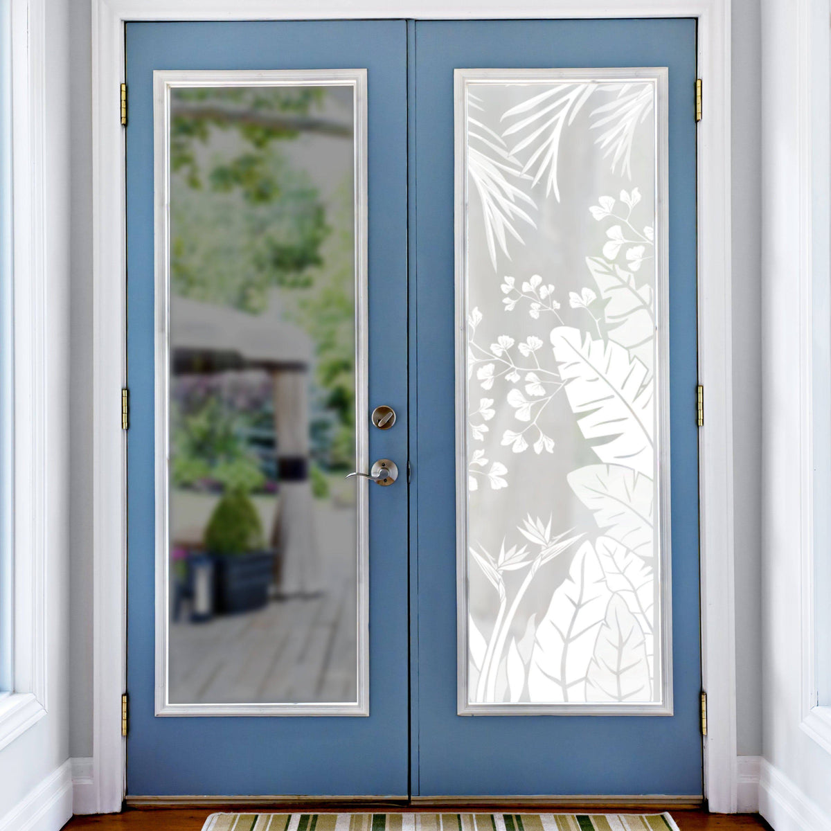 Etched Glass Window Film 24x22 x 78x22 Right U56522