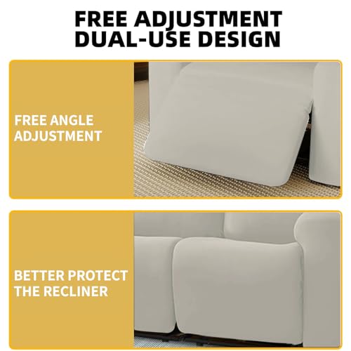 Orange 2 Seat Stretch Soft Recliner Sofa Cover A6518