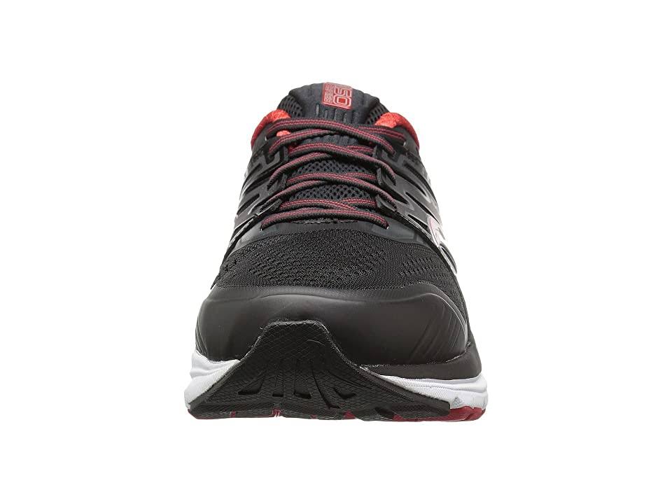Grey/Black/Red Men&s Size 8.5 Running Shoes O7928