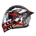 XL Dual Visor Flip up Full Face Motorcycle Helmet F511586