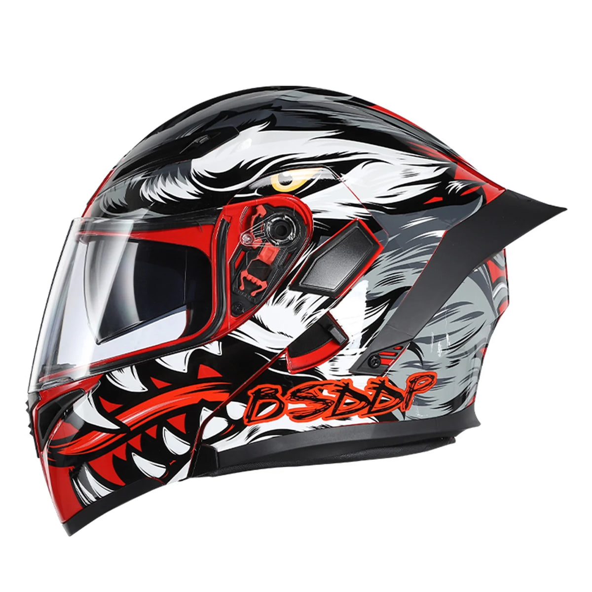 XL Dual Visor Flip up Full Face Motorcycle Helmet F511586