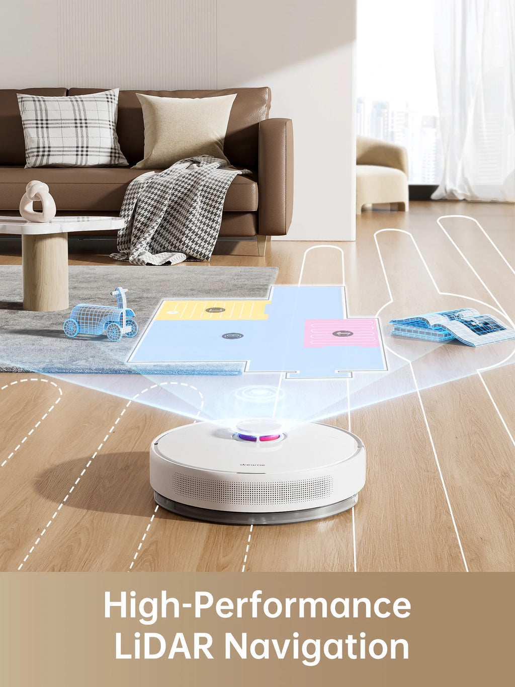 Robot Vacuum and Mop with Self-Emptying Base B9106