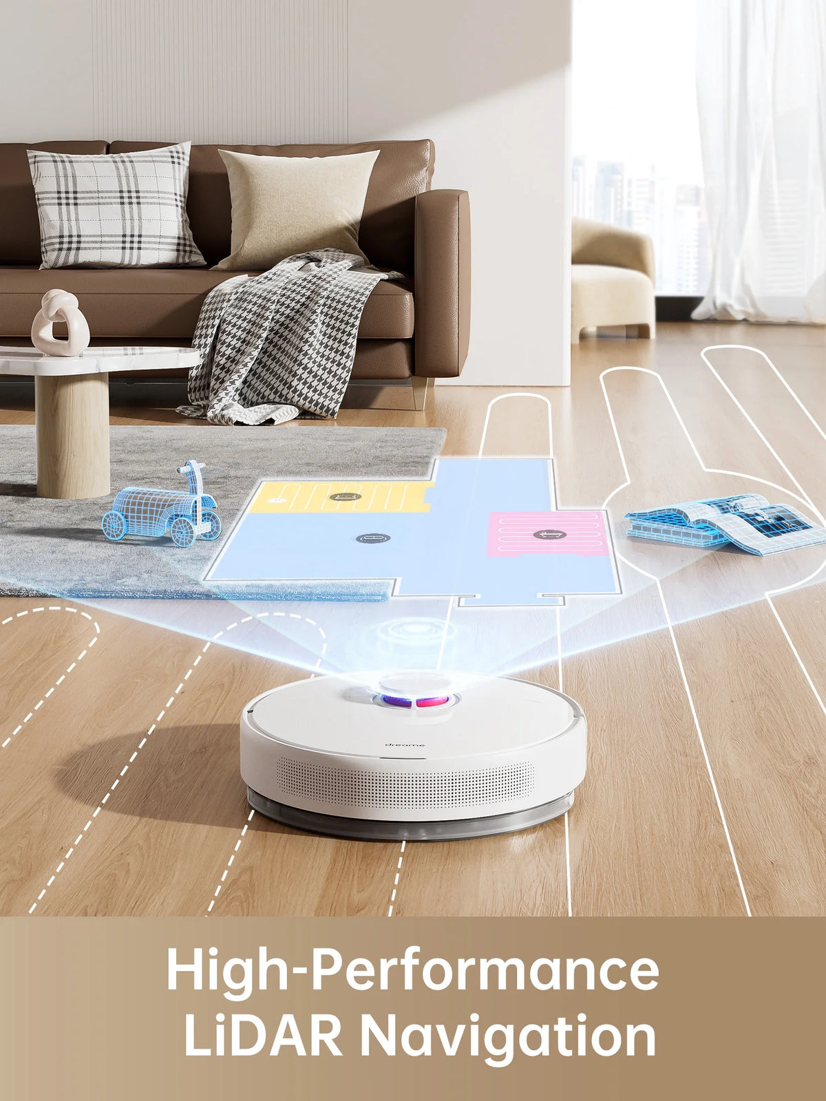 Robot Vacuum and Mop with Self-Emptying Base B9106