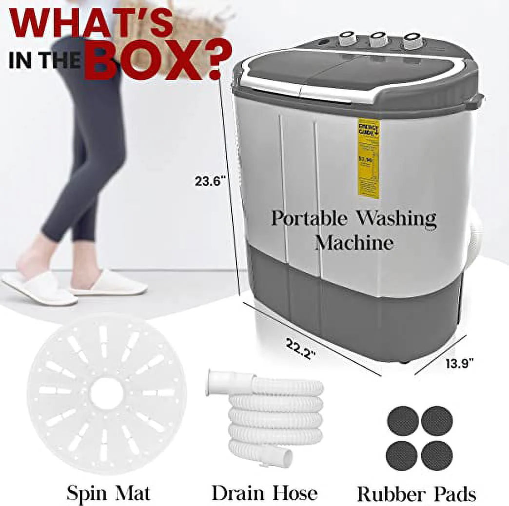 110 Volt 2 in 1 Compact Portable Washer and Dryer B914