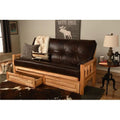 Full Size Futon Frame with Mattress & Storage Drawers C964