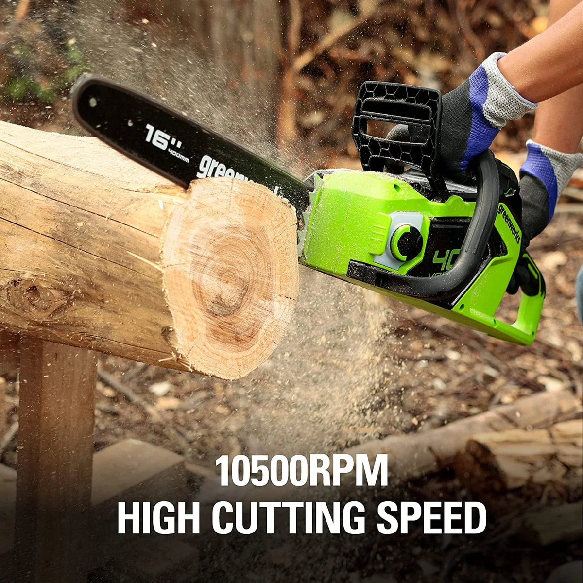 40V 16-inch Brushless Chainsaw with 4 Ah Battery and Charger P571005