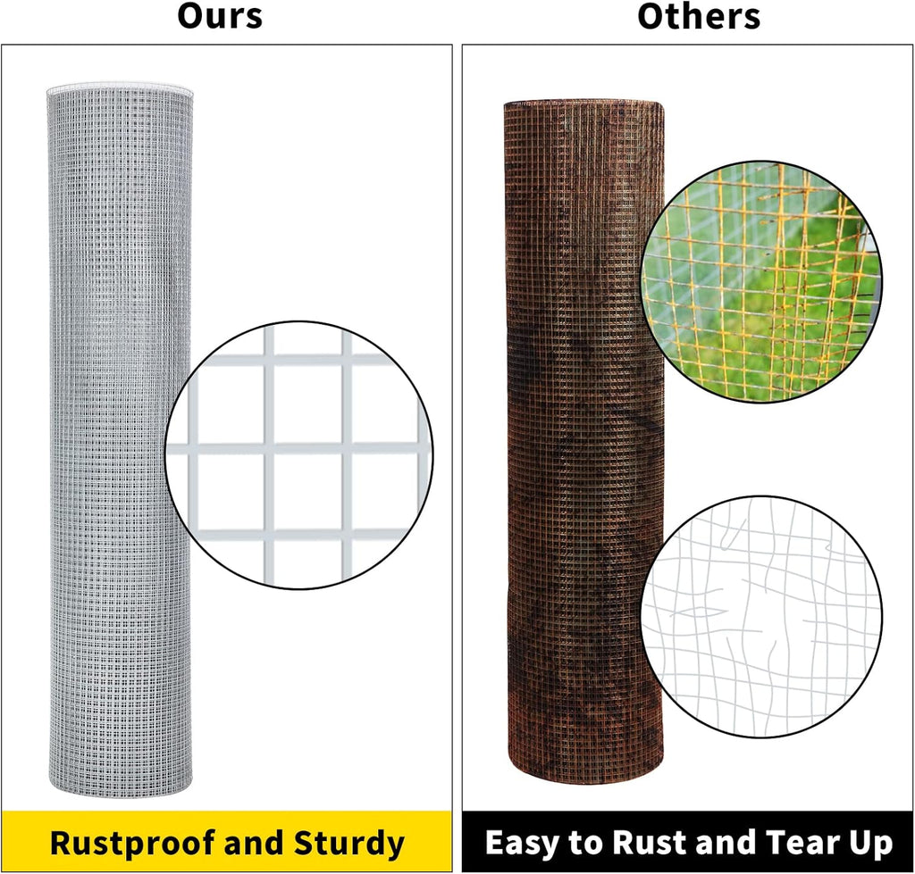 Galvanized Wire Mesh 48inx100ft 19 Gauge Z978