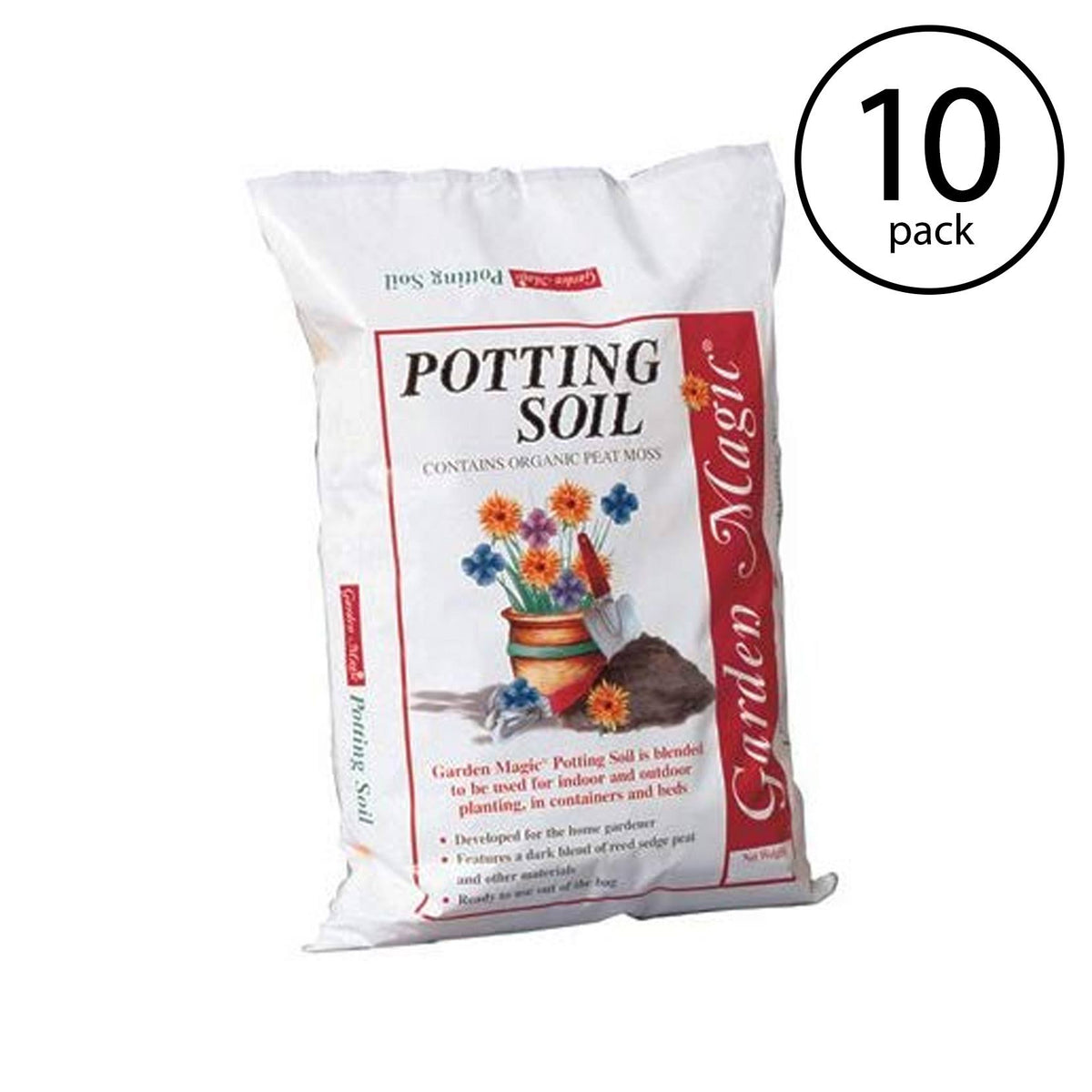 40 Pound Bag (10 Pack) Organic Potting Soil D96432