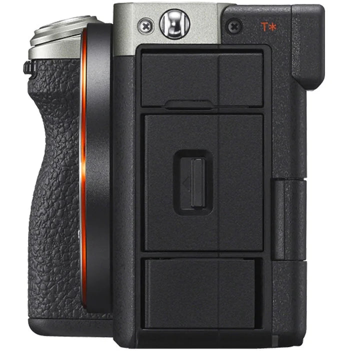 Silver Full Frame Mirrorless Interchangeable Lens Hybrid Camera Body with Photography Bag Case, Extra Battery, Charger, Tripod I885