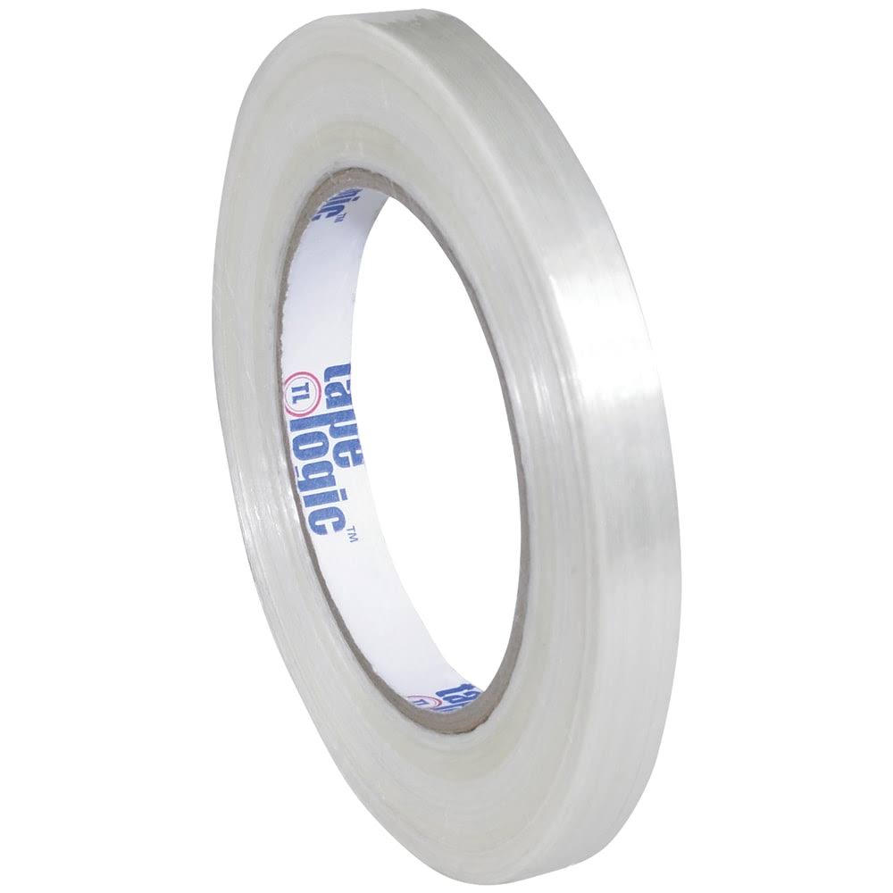 Strapping Tape, 1/2x22 x 60 Yd., Clear, Case of 12 G893