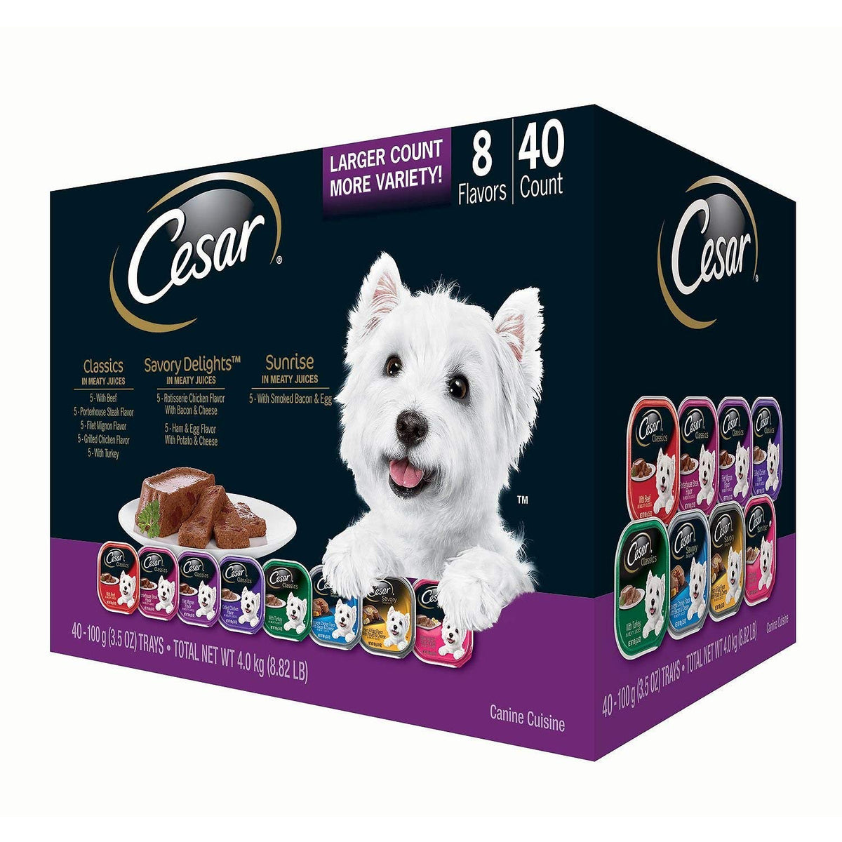 40 ct Wet Dog Food Variety Pack T855