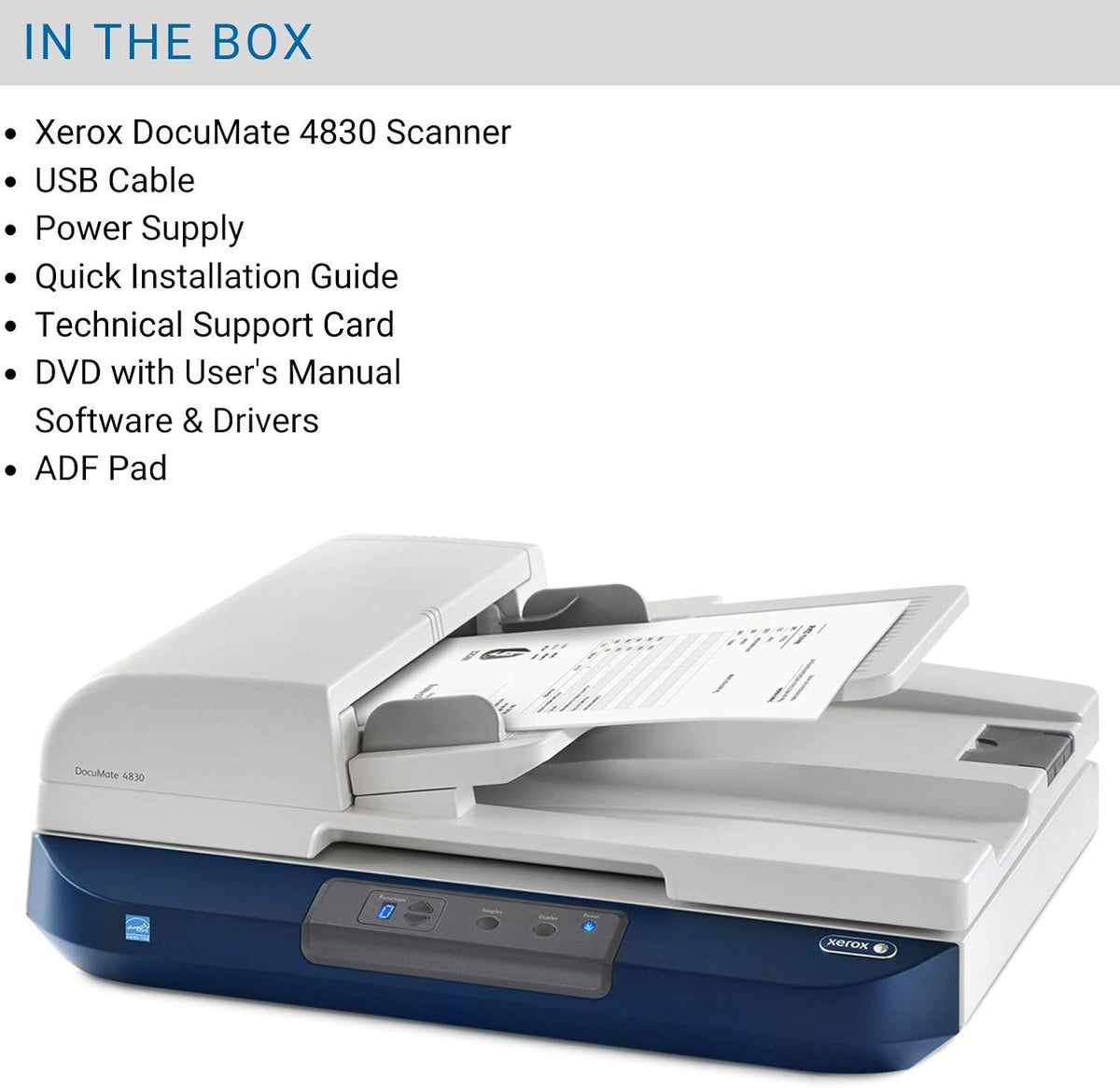 Duplex Document Scanner with Flatbed I509