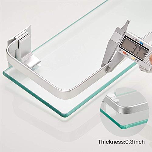 Black 3 Tier Bathroom Wall Shelf T38628