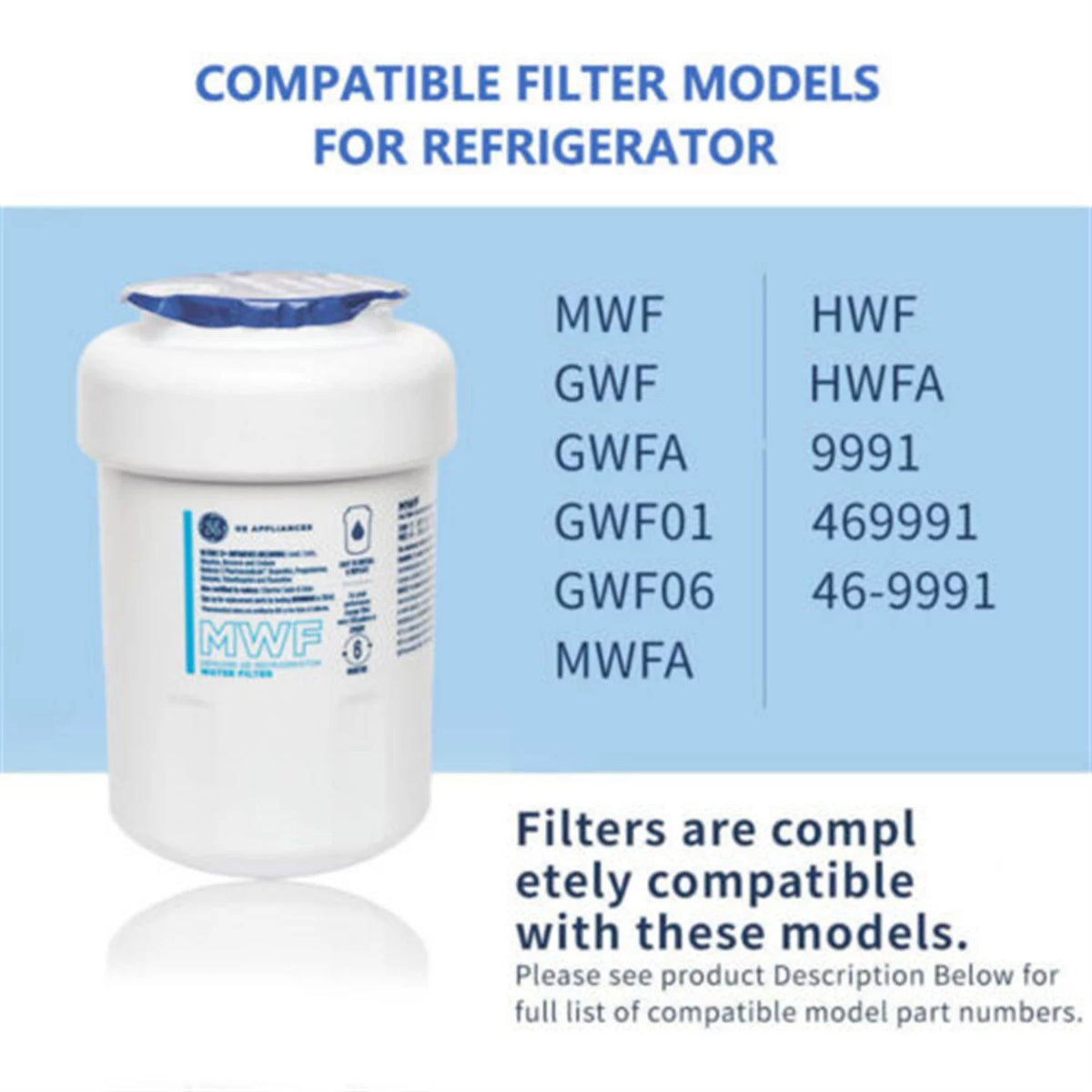 Refrigerator Water Filter Pack of 3 K8599