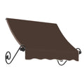 3.375 ft Fixed Awning Acrylic Fabric, Brown A297