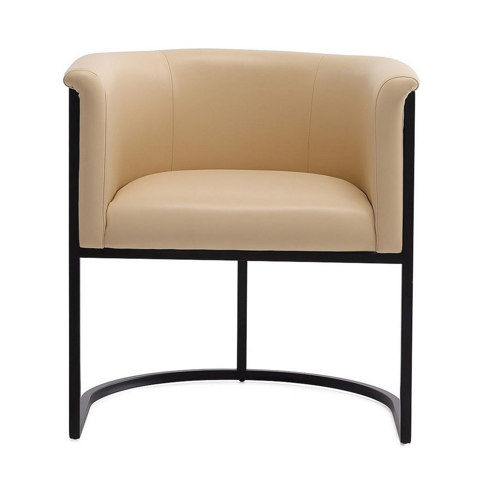 Tan and Black Faux Leather Dining Chair (Set of 2) T419878