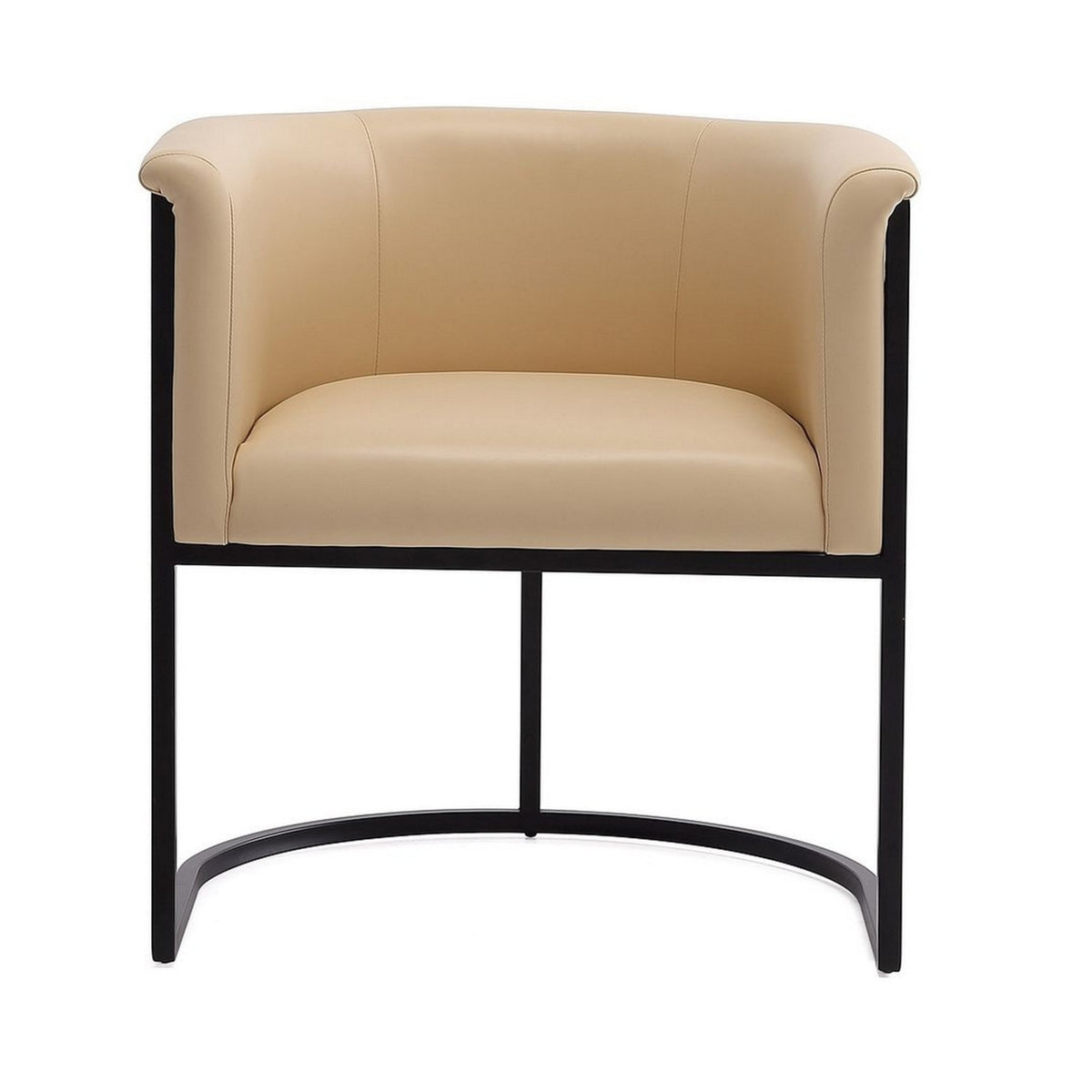 Tan and Black Faux Leather Dining Chair (Set of 2) T419878