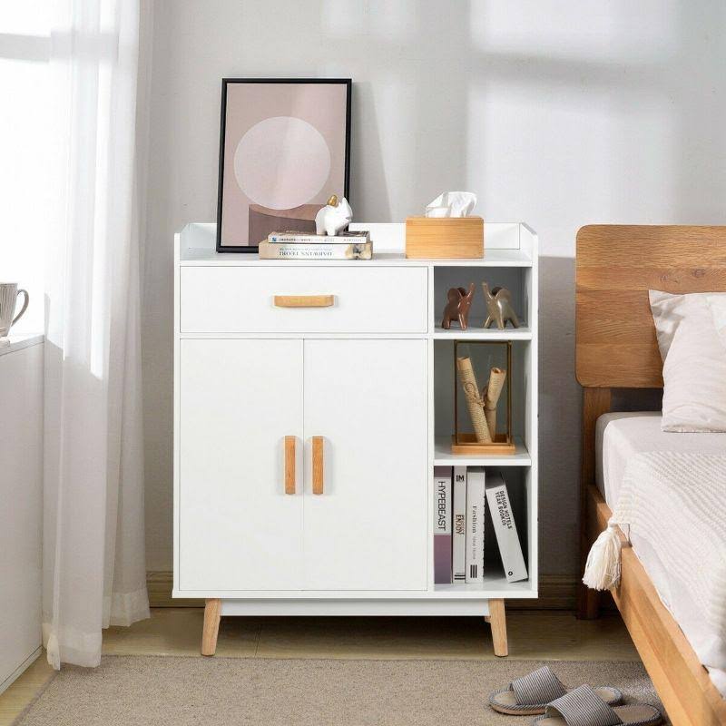 Floor Storage Cabinet Free Standing Cupboard Chest F858