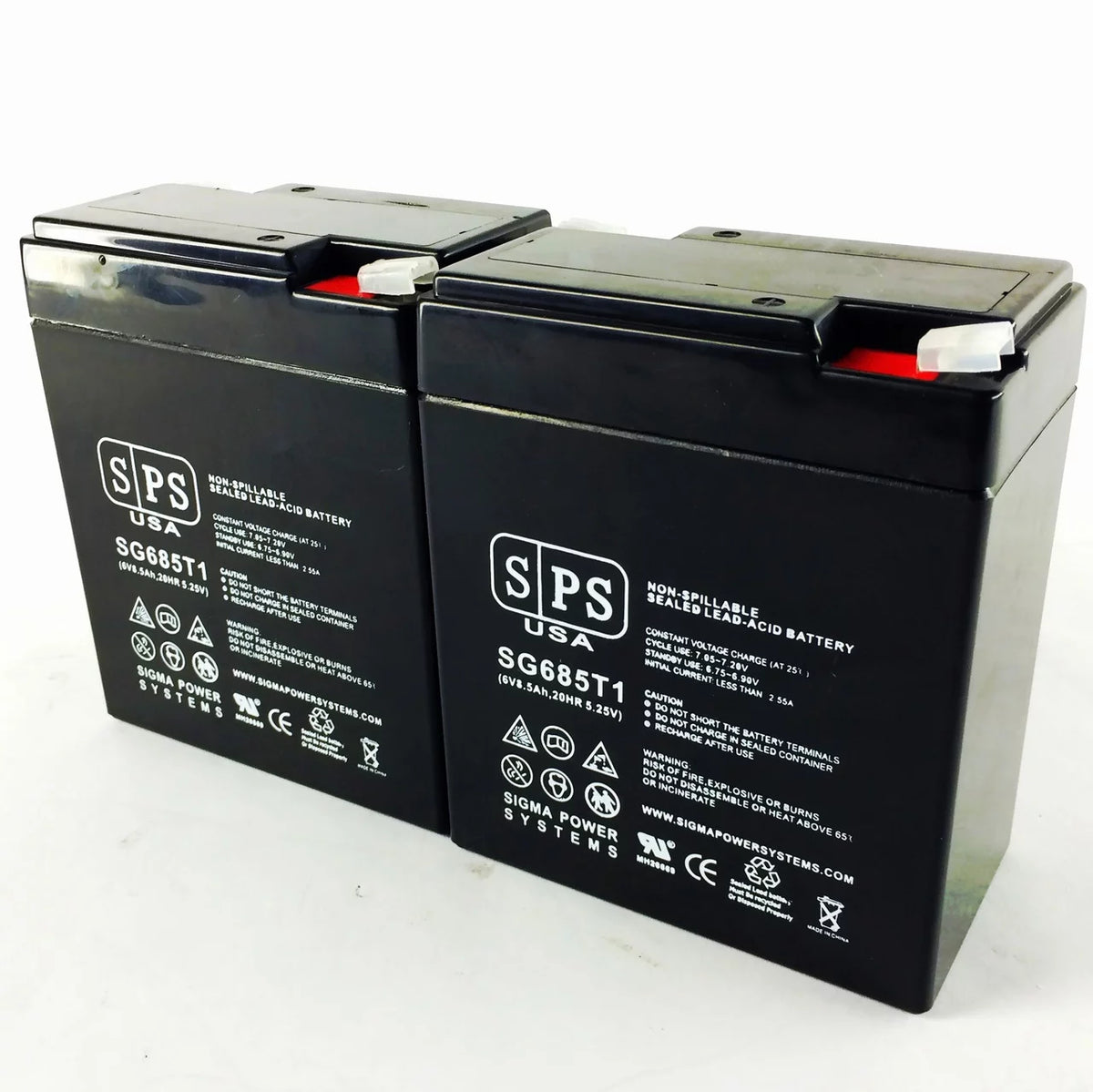 6V 8.5Ah Replacement Battery 2 pack I10322