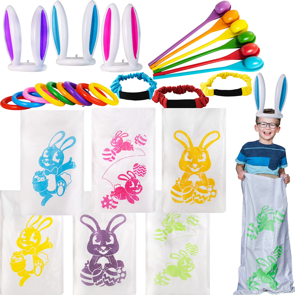 36Pcs 6 Player Easter Potato Sack Race Bags for Kids U817
