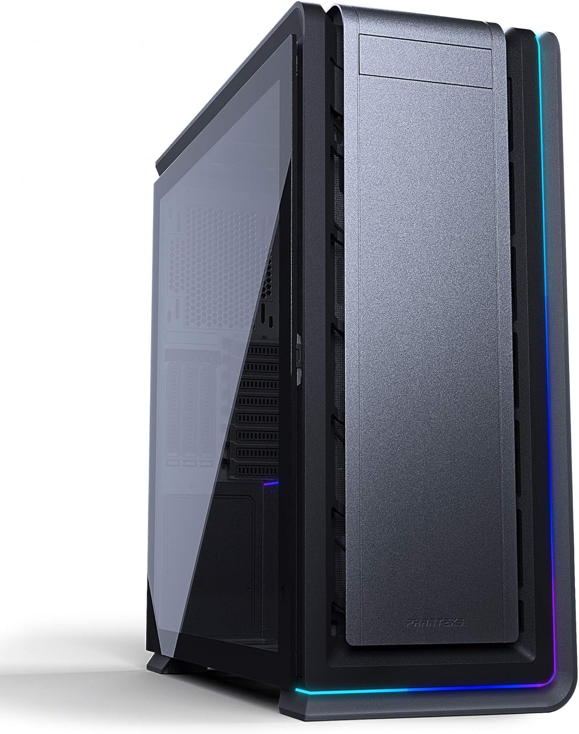 Full Tower Case with Tempered Glass and Aluminum Panels, Black X815378