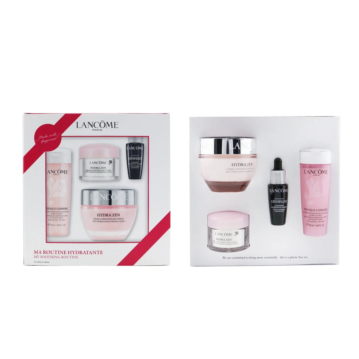 4pcs Soothing Routine Set with Tonique and Moisturizing Creams D806381