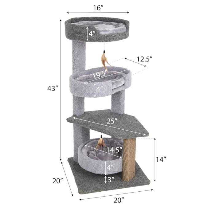 4-Level Cat Tree with Beds A980