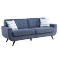 Contemporary Textured Sofa in Blue I38413