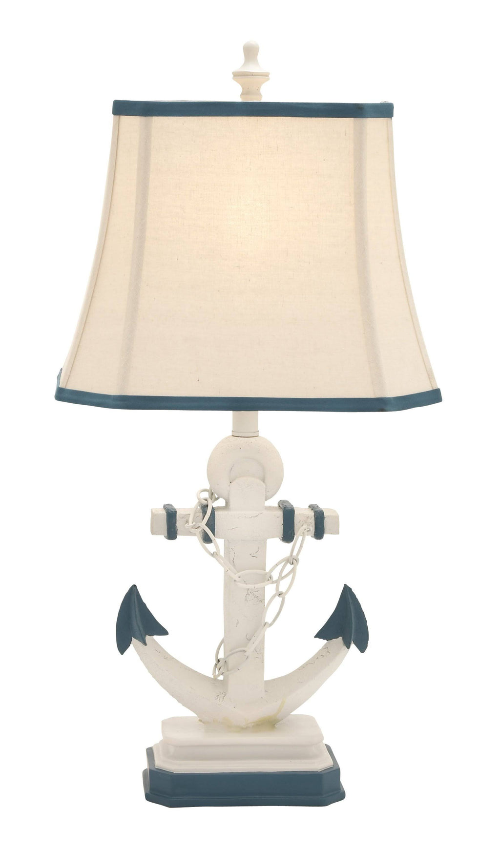 Linen Shade Lamp with Anchor C880