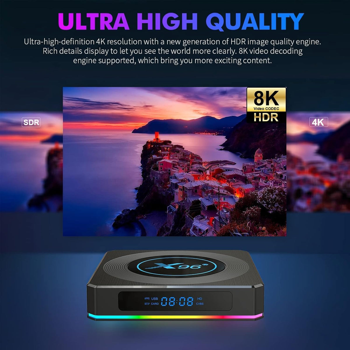 Android 11 TV Box, 4GB RAM 32GB ROM, Pack of 2 E1567