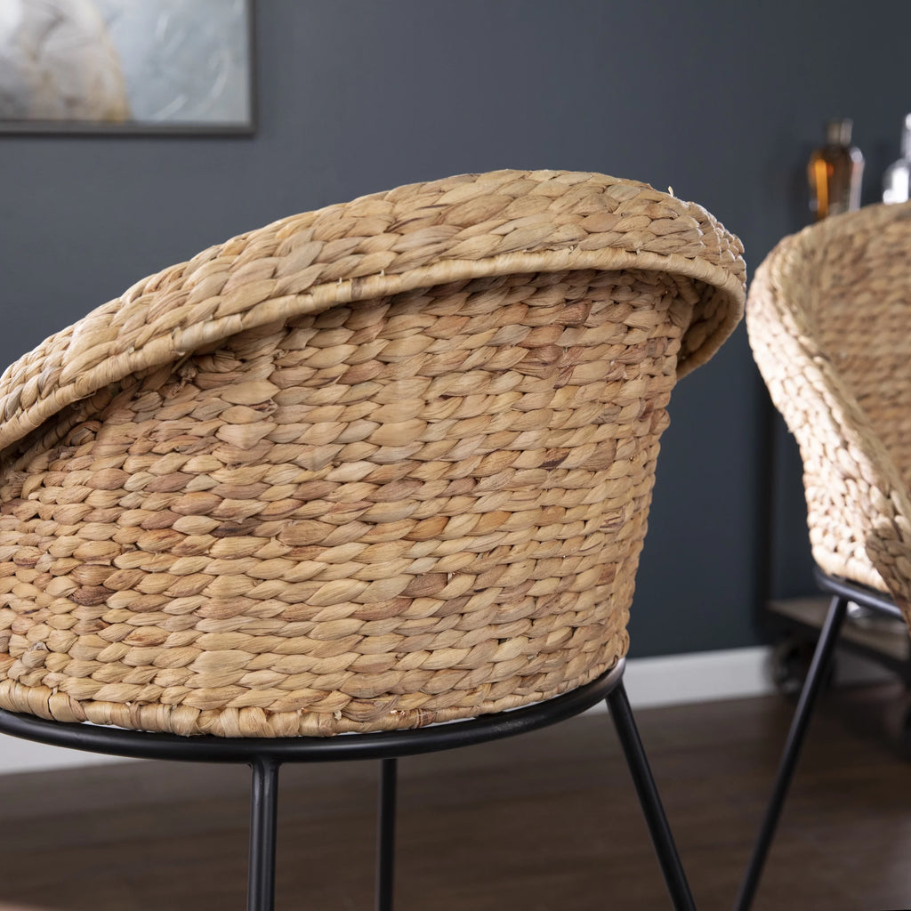 Water Hyacinth Counter Stools 2pc Set L175571