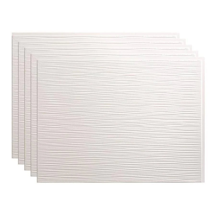 White 18in x 24in Backsplash Panel (5 Pack) C173563