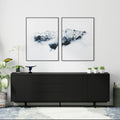 78" x 28" Highboy TV Stand Cabinet And Sideboard B24106