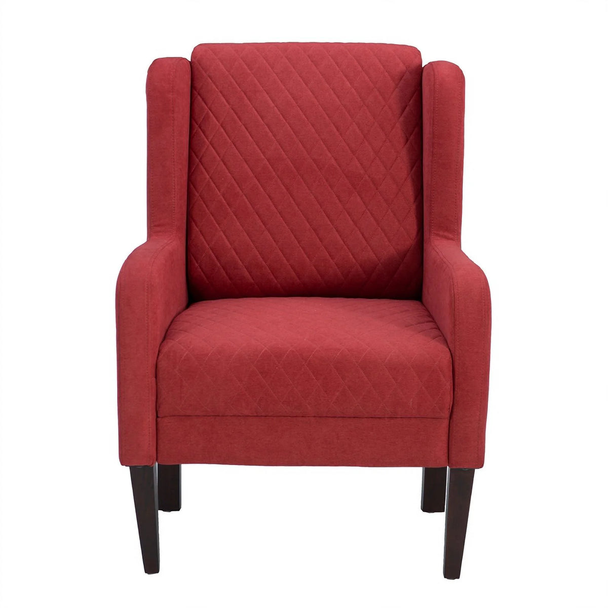 Upholstered Wingback Accent Chair with Quilted Back & Seat E372505