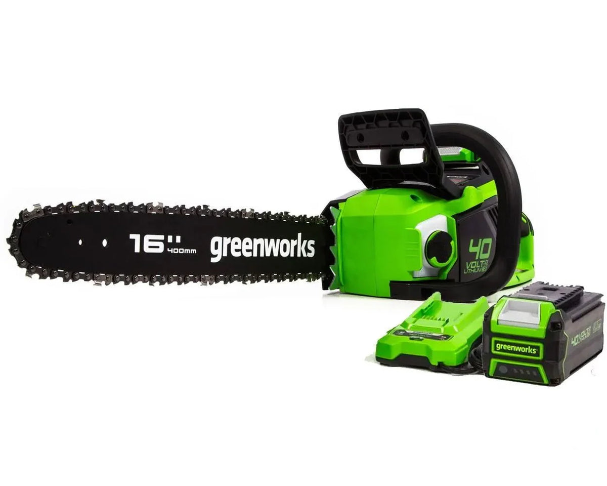 40V 16-inch Brushless Chainsaw with 4 Ah Battery and Charger P571005