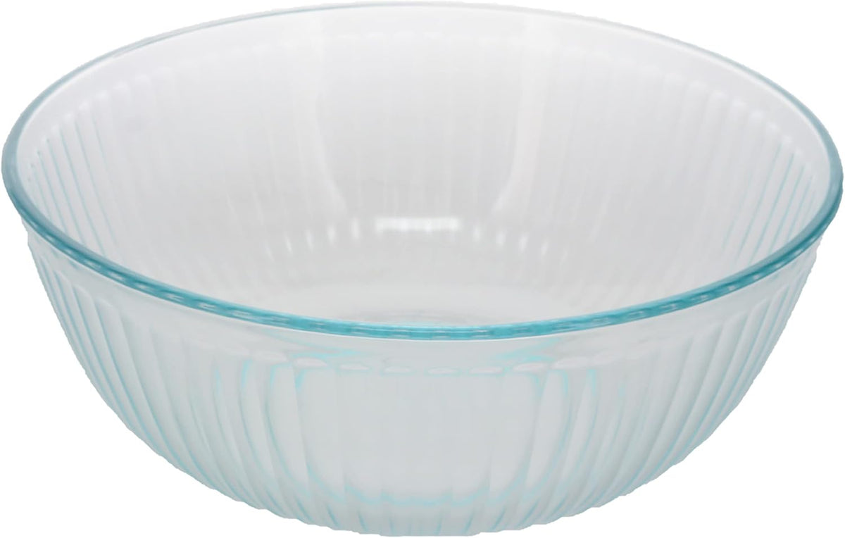 4.5qt Glass Mixing Bowl with Blue Lid E795165