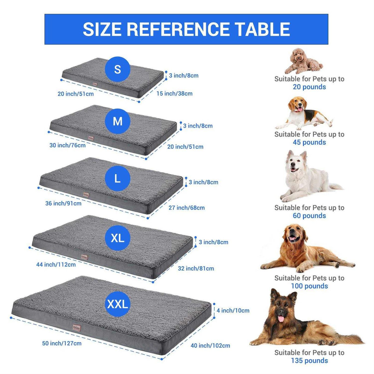 Orthopedic Dog Bed with Egg Foam and Non-Slip Bottom T6761