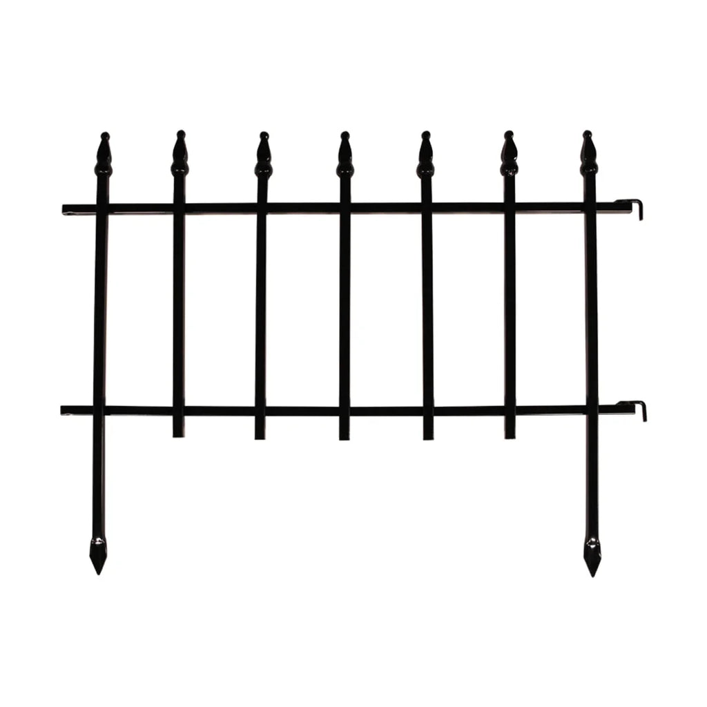 Black Powder Coated Steel Garden Border G660562
