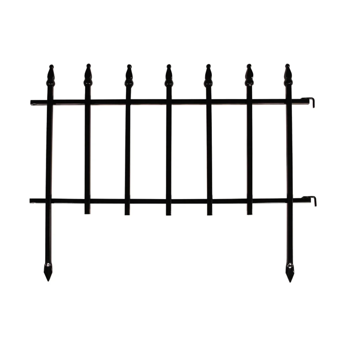 Black Powder Coated Steel Garden Border G660562