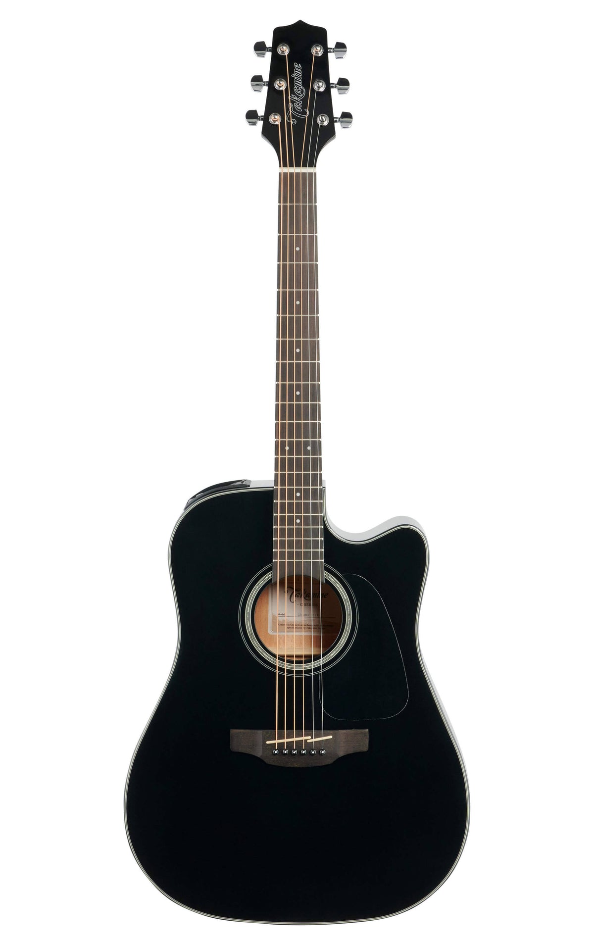 Black Cutaway Dreadnought Acoustic Electric Guitar D67148