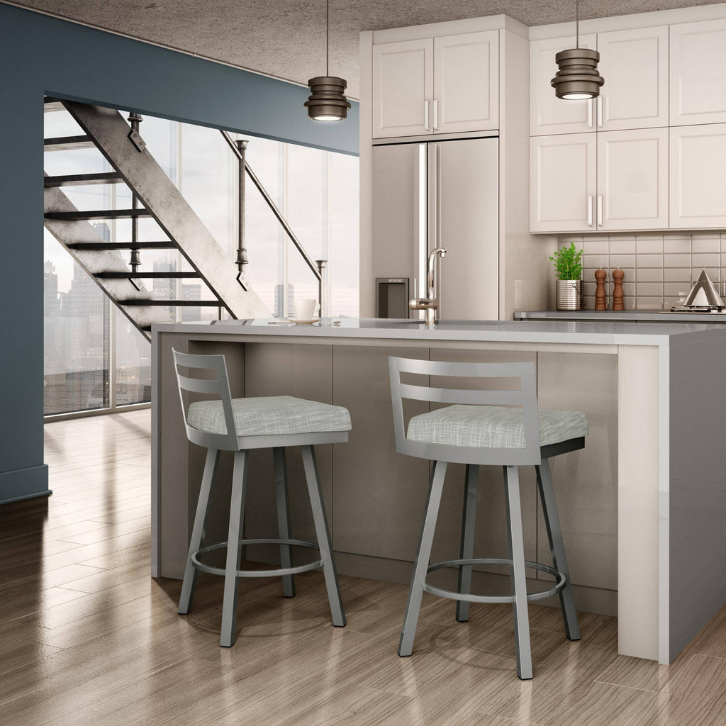 Brown Swivel Counter Stool H848