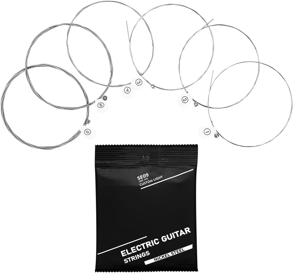 6 Pcs Electric Guitar Strings Nickel Wound .009-.042 Full Set A4914
