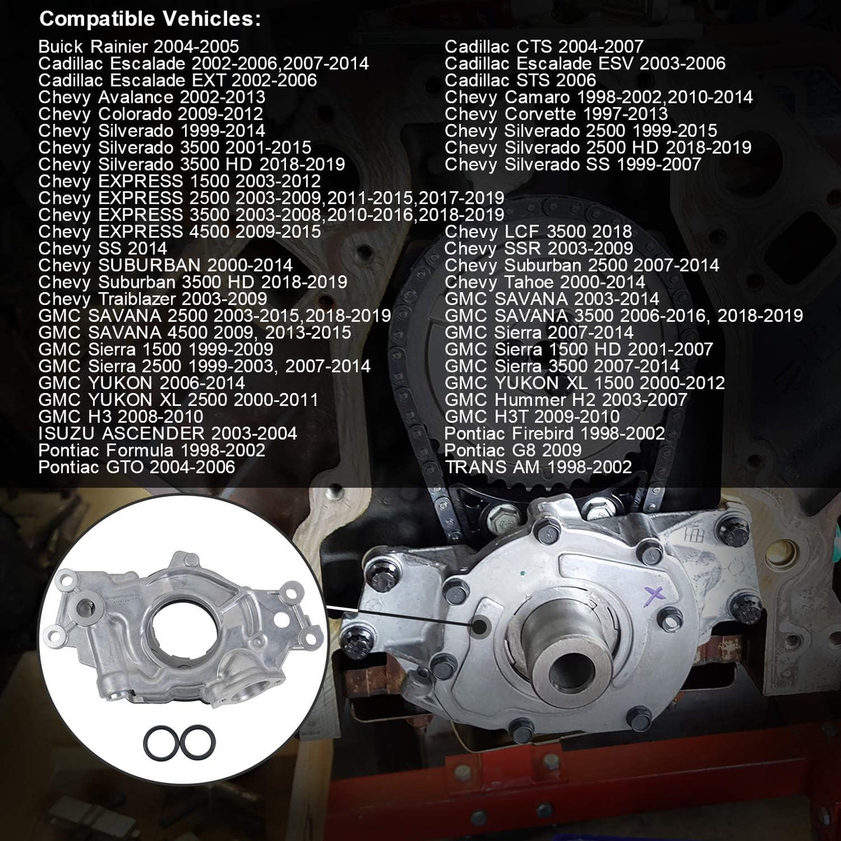 High Volume Oil Pump 4.8L 5.7L 6.0L Pack of 2 H5566