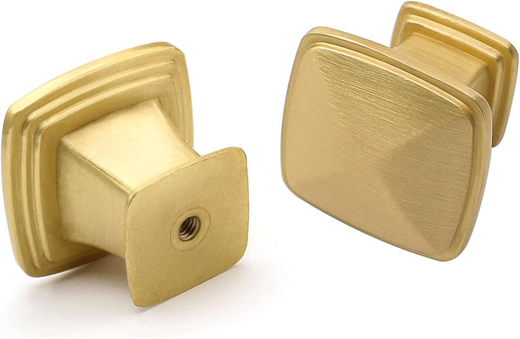 Brushed Brass Cabinet Knobs 10 Pack Q73820