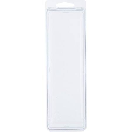 Clear Plastic Clamshell Storage Container, 7.625 inch H x 2 inch W x 1.375 inch D, Pack of 100 V797515