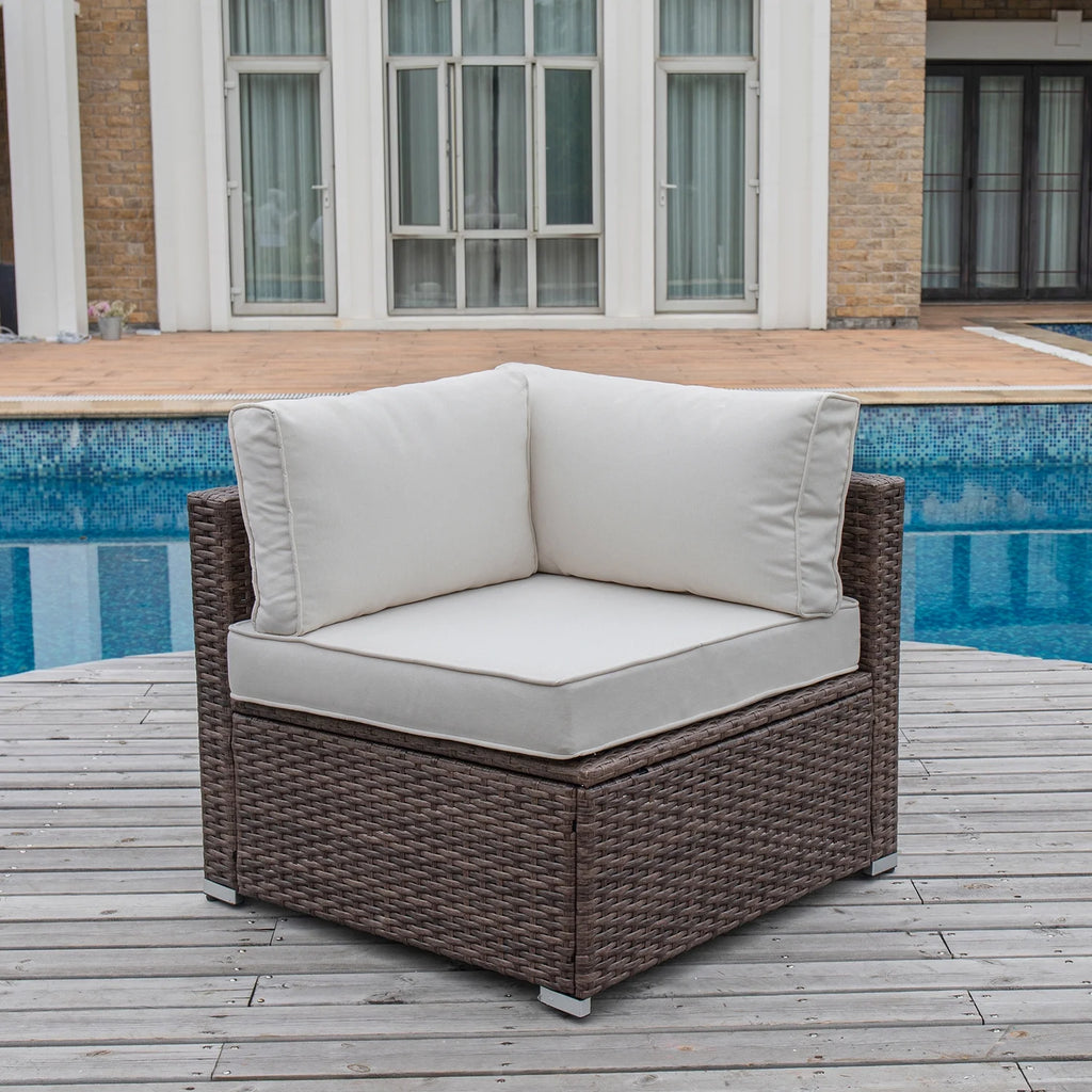 Handwoven Wicker Single Sofa Set C468